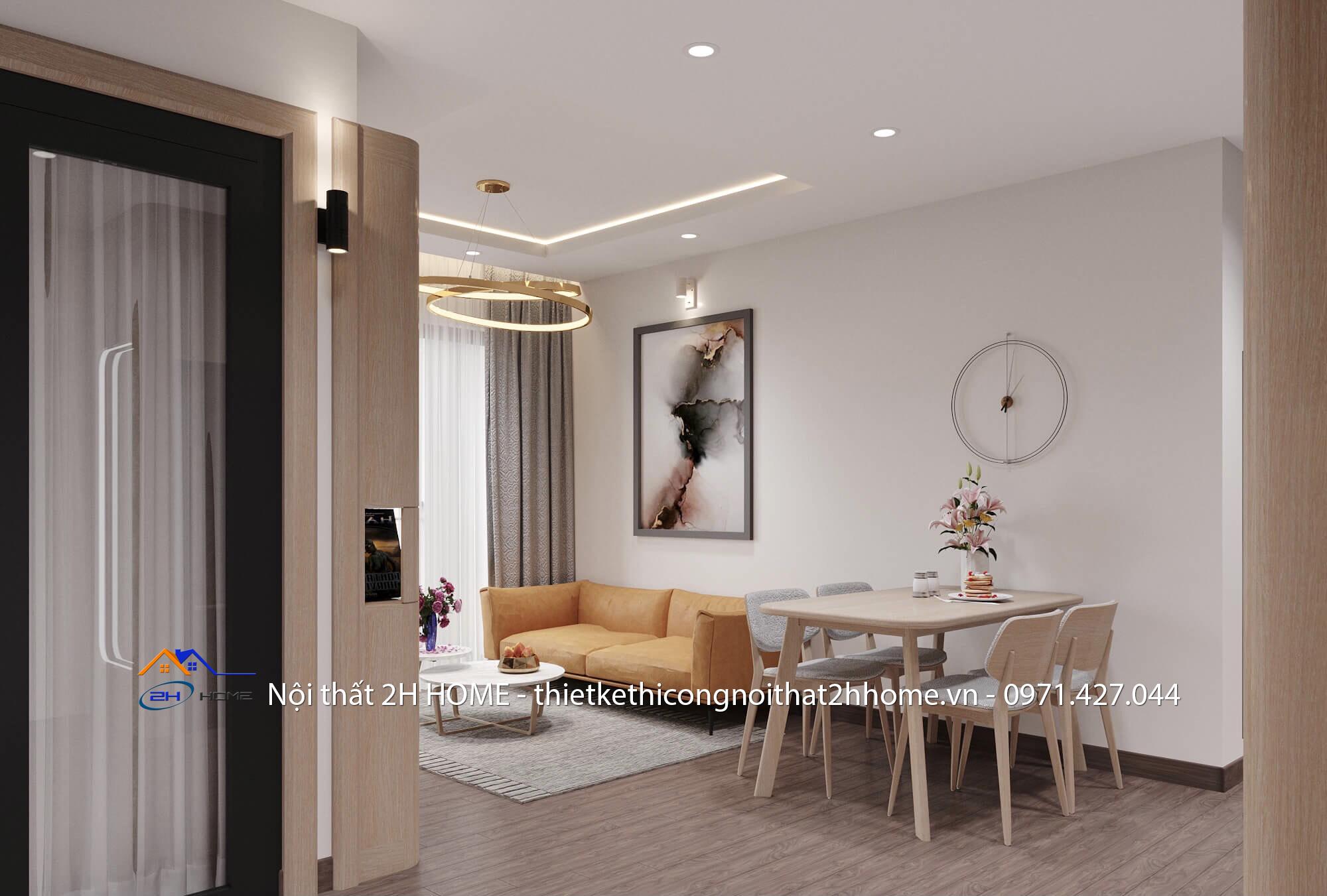 thiết kế nội thất căn hộ D Capitale 8m2